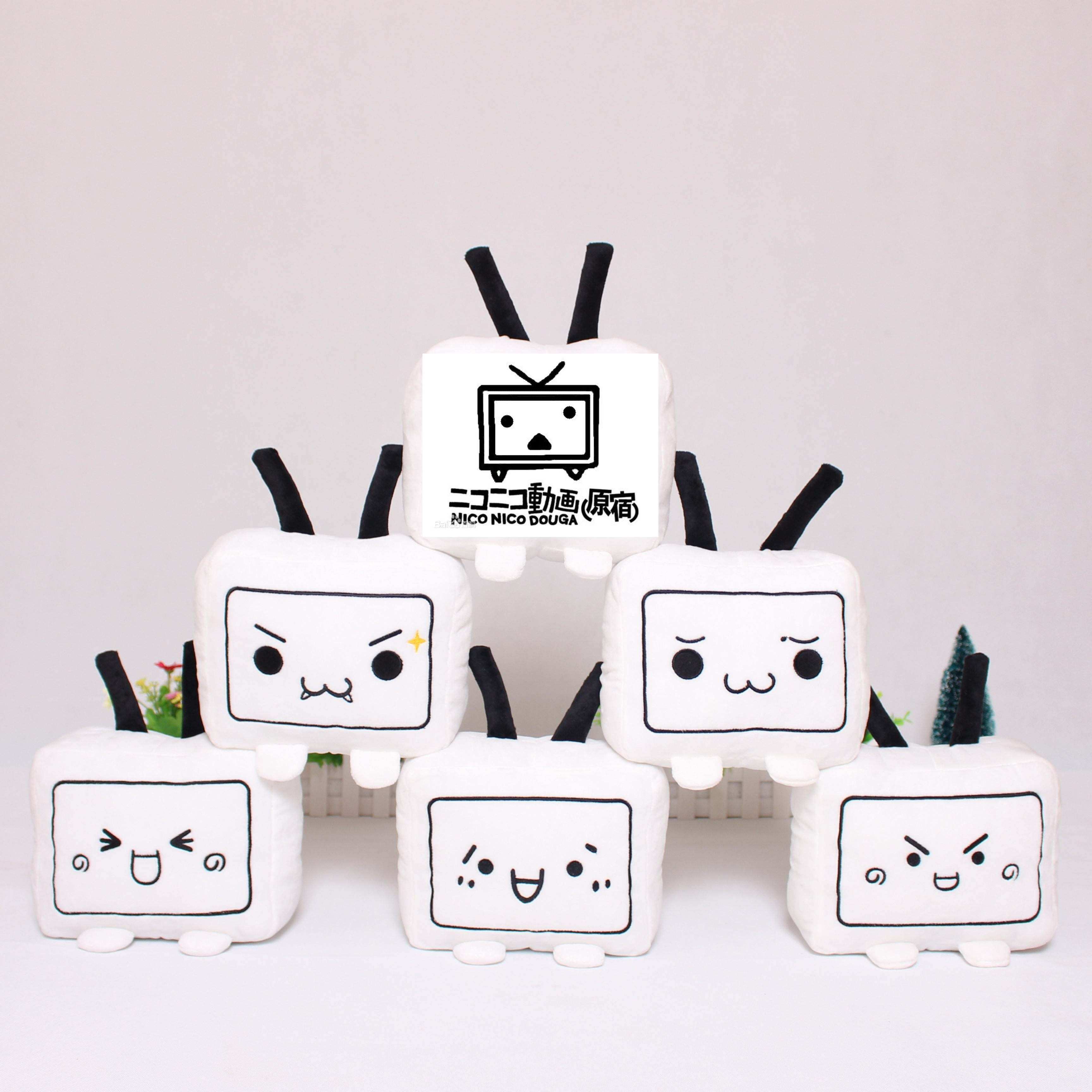 动漫毛绒_颜文字君b站抱枕小电视机毛绒公仔玩偶动漫周边哔哩哔哩bili