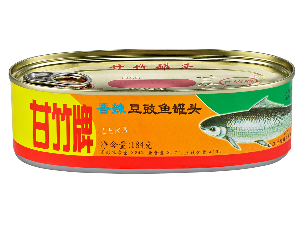 甘竹牌香辣豆豉鱼罐头184gx3罐 即食豆鼓鱼 新鲜