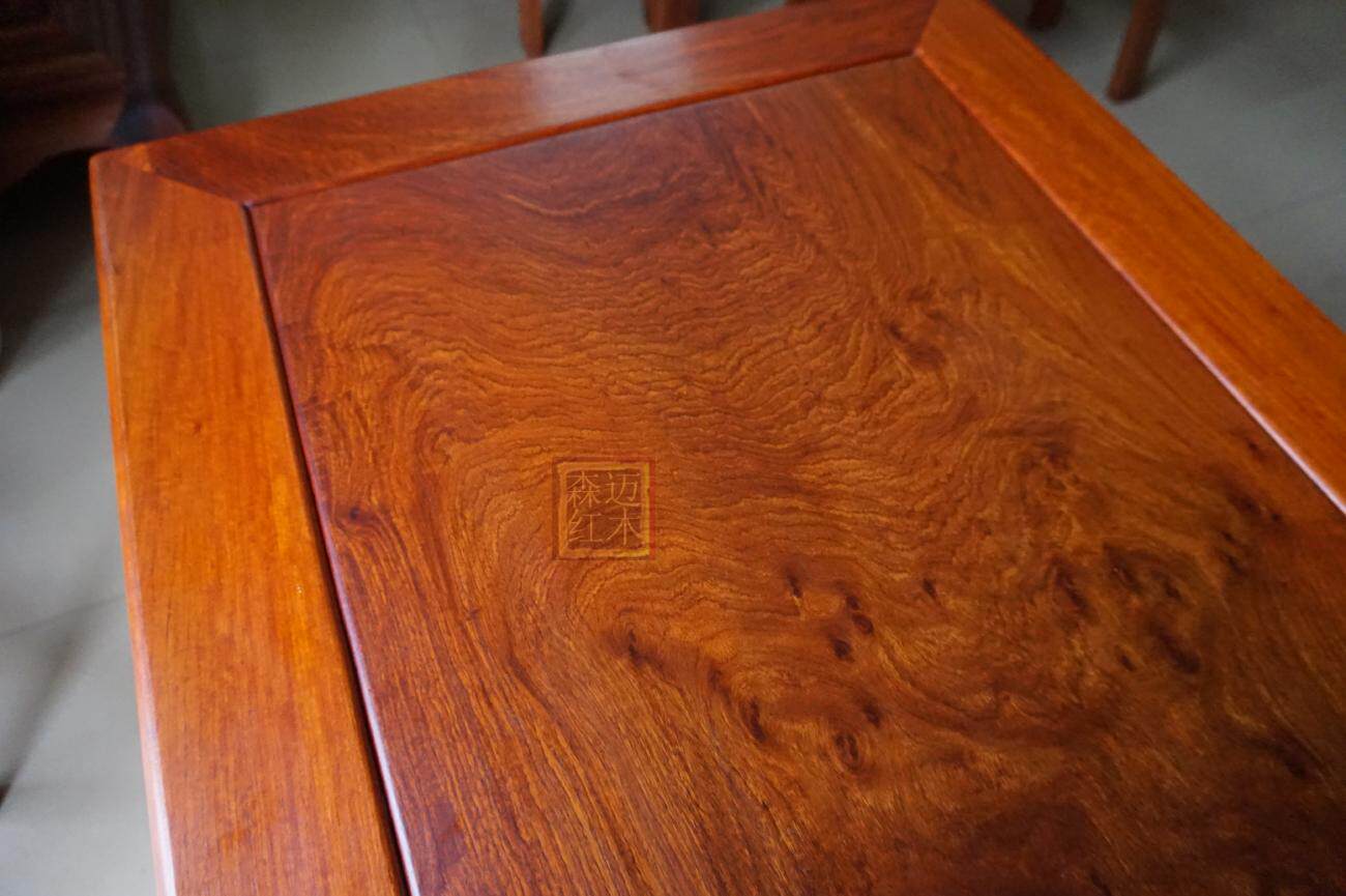 缅甸花梨电脑桌 实木电脑桌 写字台 办公桌 桌面独板 带椅子 实用_双