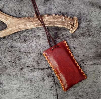 bushcraft 户外 火镰包 火镰套 收纳包 头层牛皮纯手工制作