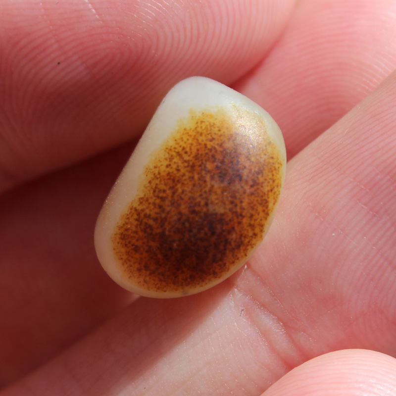 天然新疆和田玉原石带皮籽料吊坠挂坠