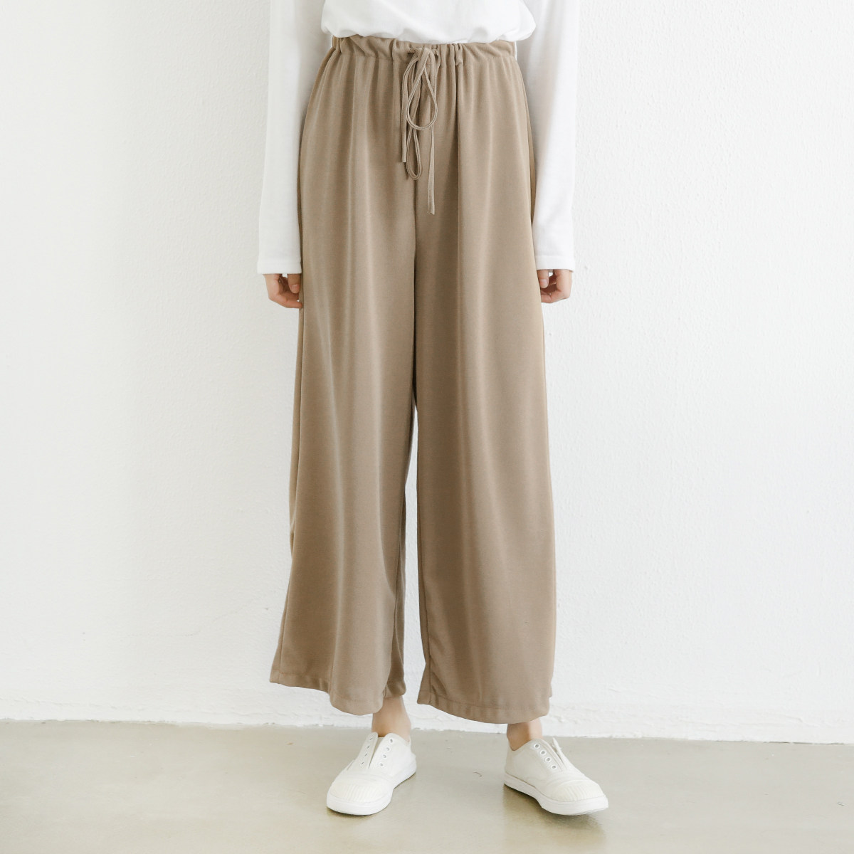 金大班831/象征/文艺复古抽绳宽松大阔腿裤子女长裤2017秋新款