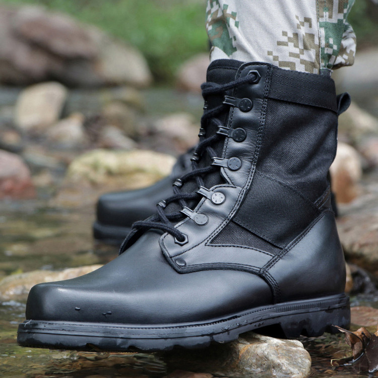 军鞋 特种兵_3515配发正品07作战靴男军靴特种兵战术靴耐磨军勾防穿刺