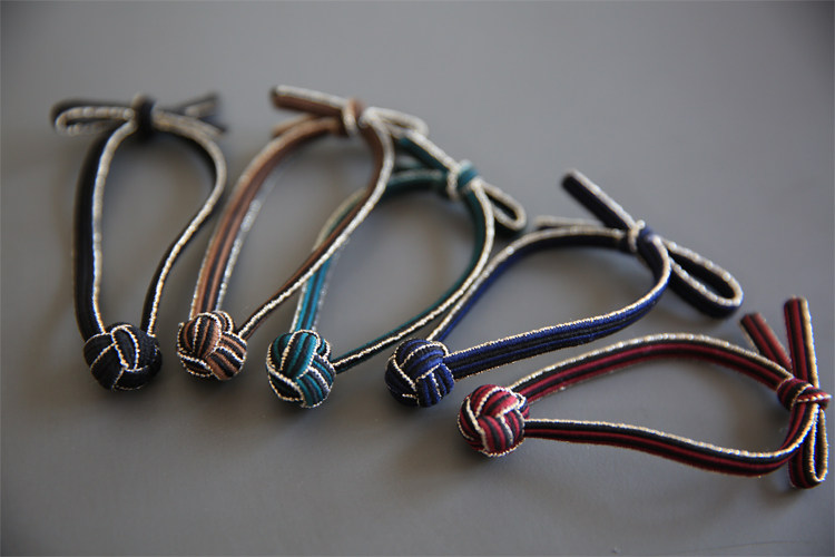 超好弹力 韩国 发饰品 现货 复古金边打结小球基础发绳皮筋