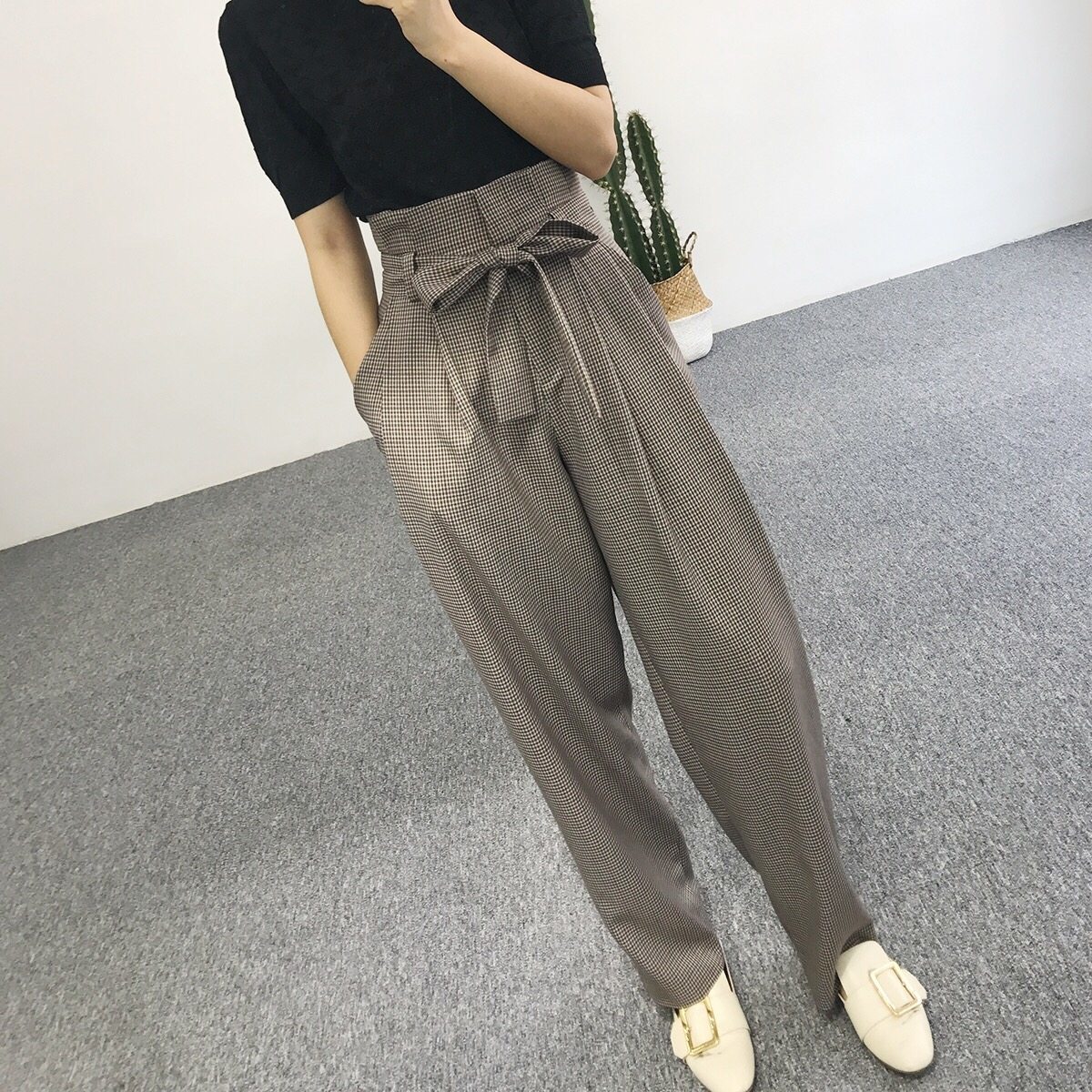 花苞裤,高腰显腿长,自带吸晴