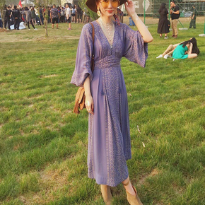 沙滩裙长裙 显瘦 修身