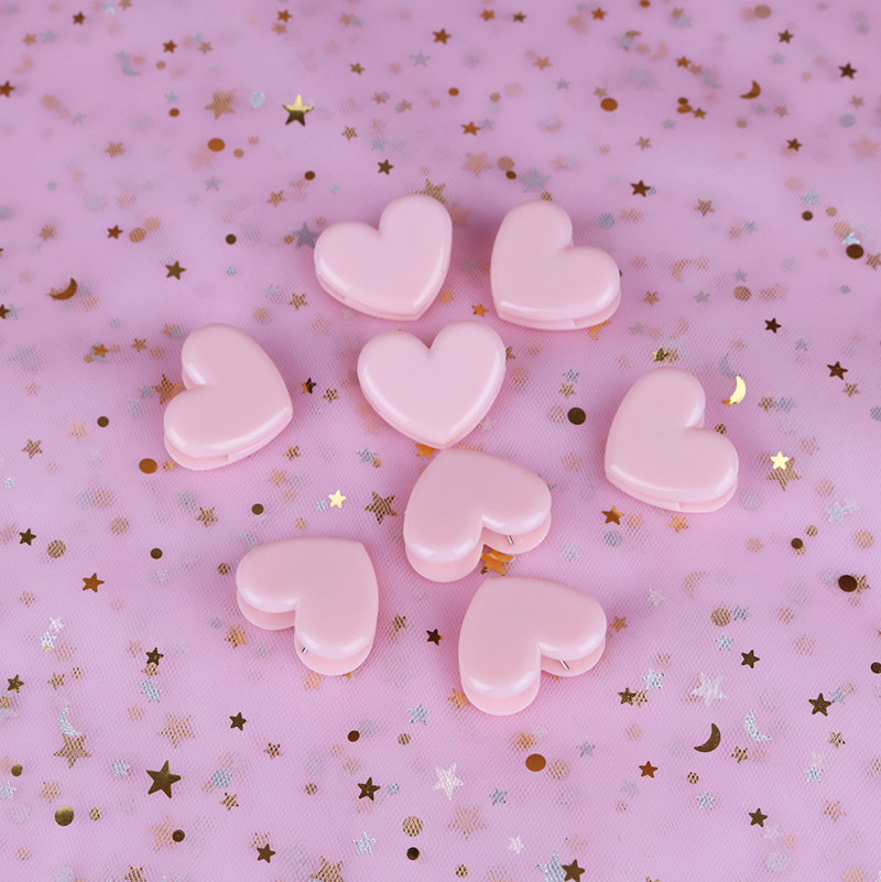 塑料夹子 文具_粉色桃心小夹子夹照片墙文具便签爱心塑料夹可爱软妹