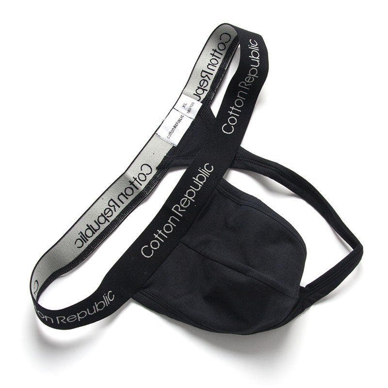 系带内裤男_棉花共和国棉低腰t裤纯色系带黑色白色t-back丁字裤男士