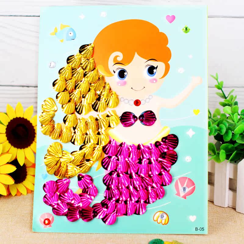 扇贝壳风铃手工制作_手工小制作