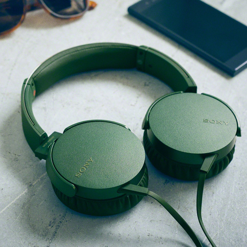 sony/索尼 mdr-xb550ap 头戴式重低音耳机手机电脑通用游戏带麦