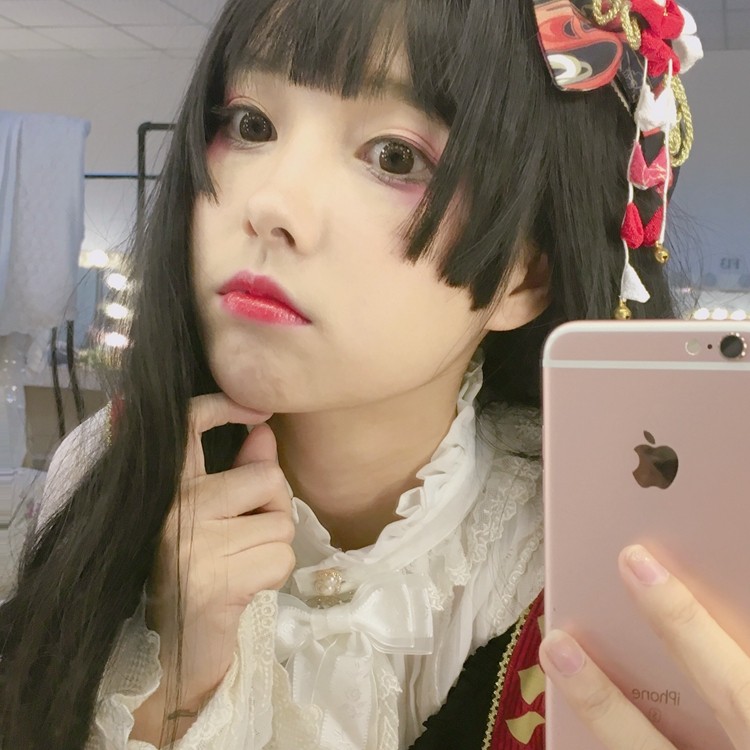 姬发式男女通用假发长直发三刀齐公主切软妹 cos漫真lolita水母头