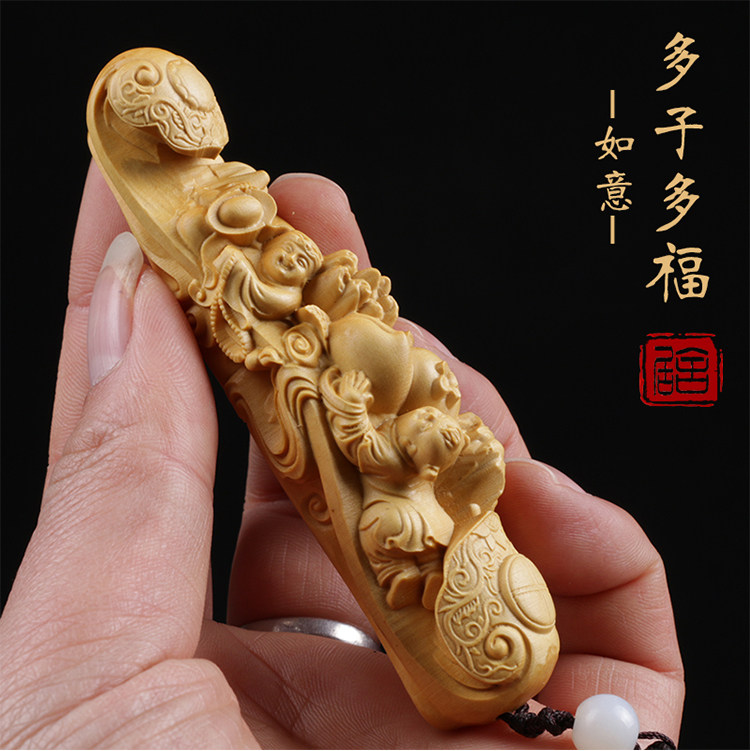 木雕手把件 小把玩_乐清小叶黄杨木雕实木把玩雕刻工艺品文玩手把件