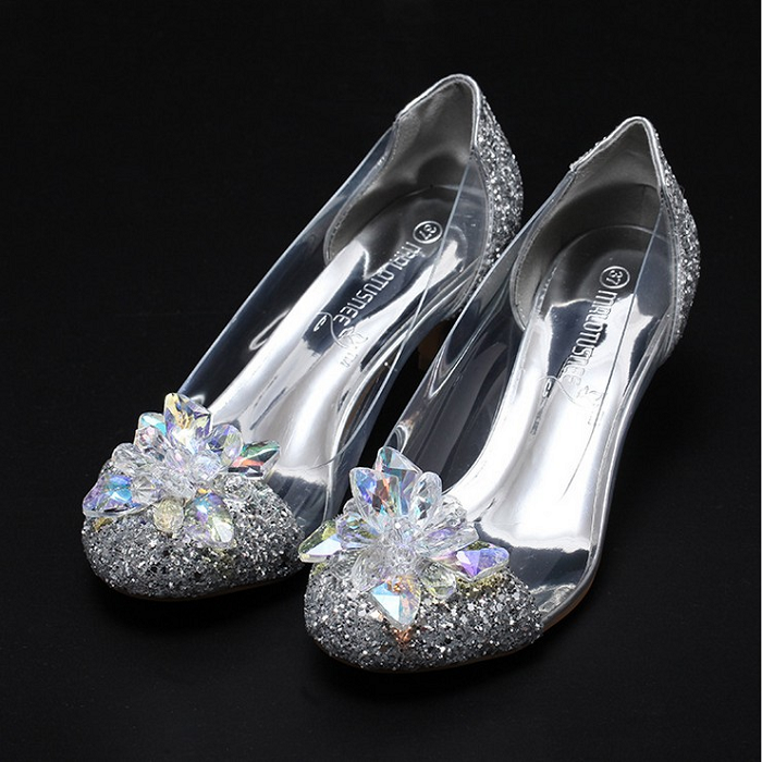 一折公主鞋 高跟女童_儿童高跟鞋公主水晶女童春款皮鞋2019春秋新款单