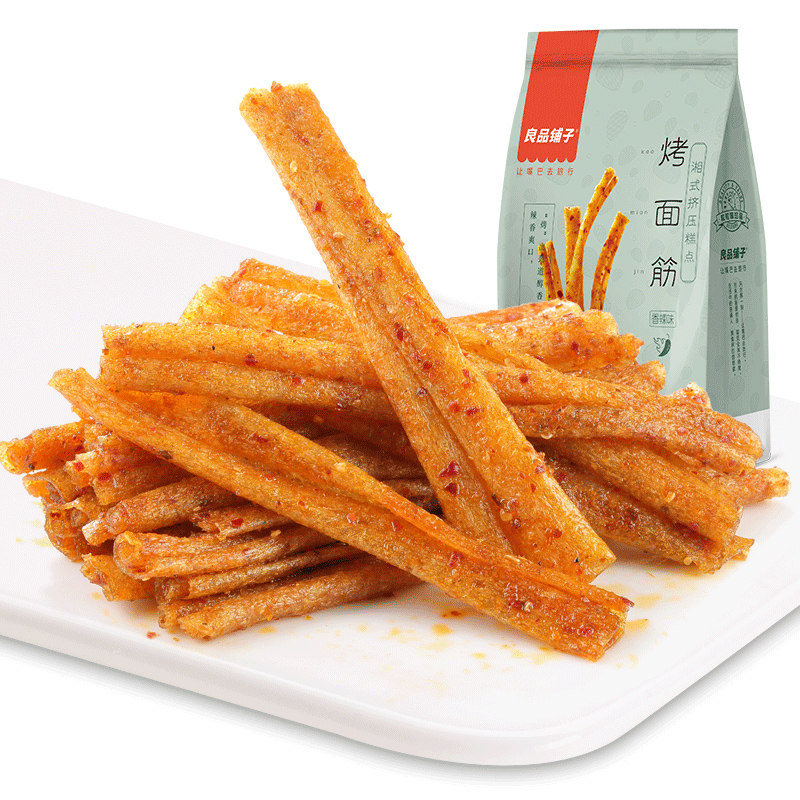 良品铺子烤面筋200g辣皮辣片辣条面筋香辣味