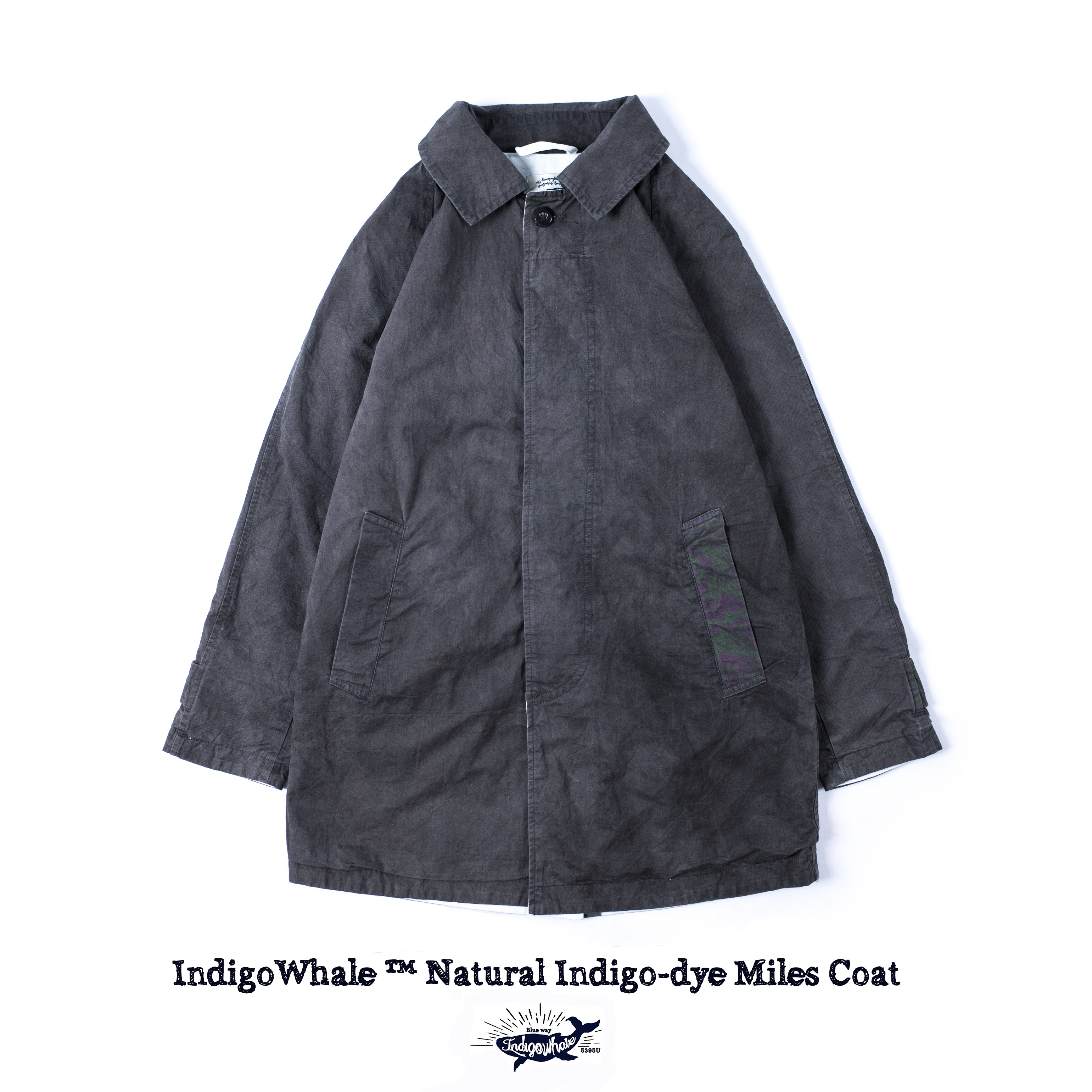 【特价】indigowhale鲸蓝 植物蓝染斜纹专柜正品