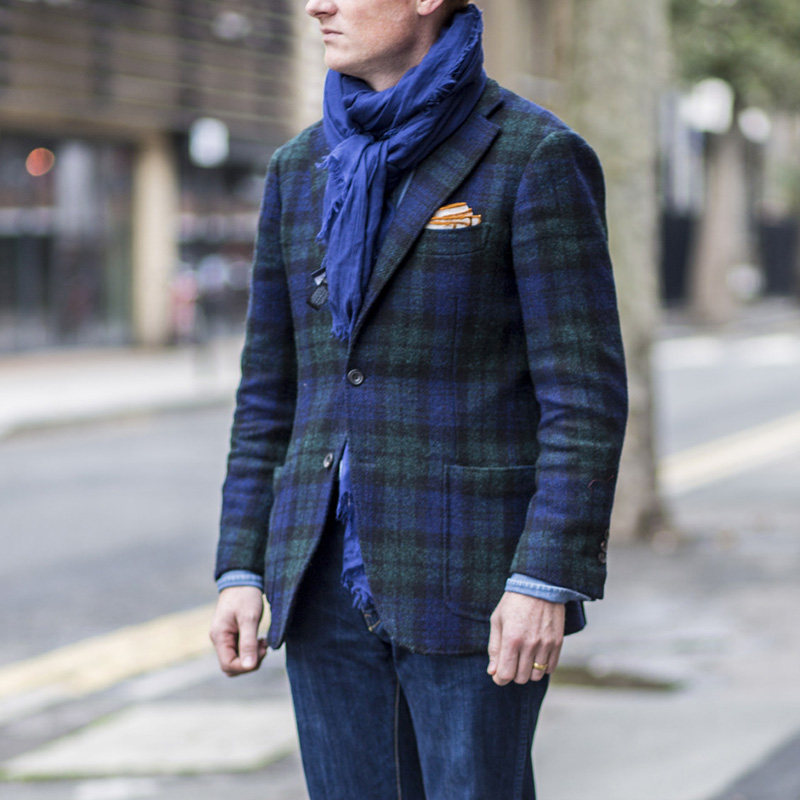 休闲单西服_harris tweed哈里斯英国粗花呢格纹休闲西服夹克单西毛呢