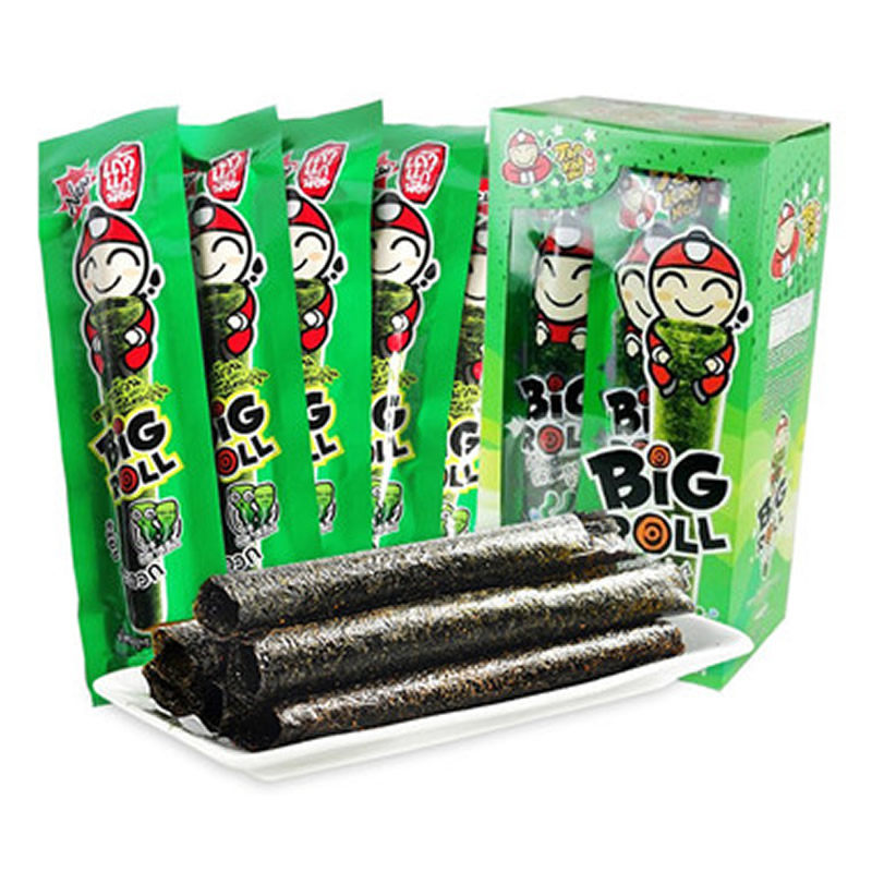 小老板海苔泰国原装进口bigroll原味即食紫菜卷盒装27g盒装整箱