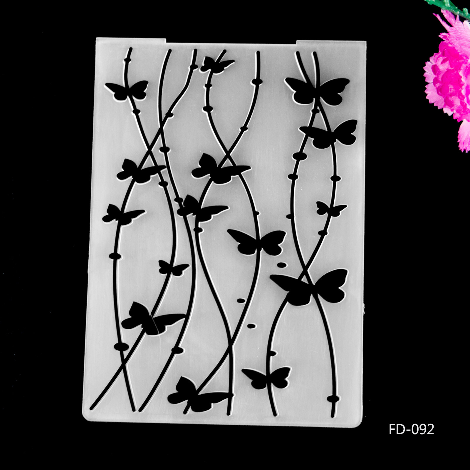 塑料压花模板fd092 凹凸塑料模板 diy相册卡片制作工具 scrapbook