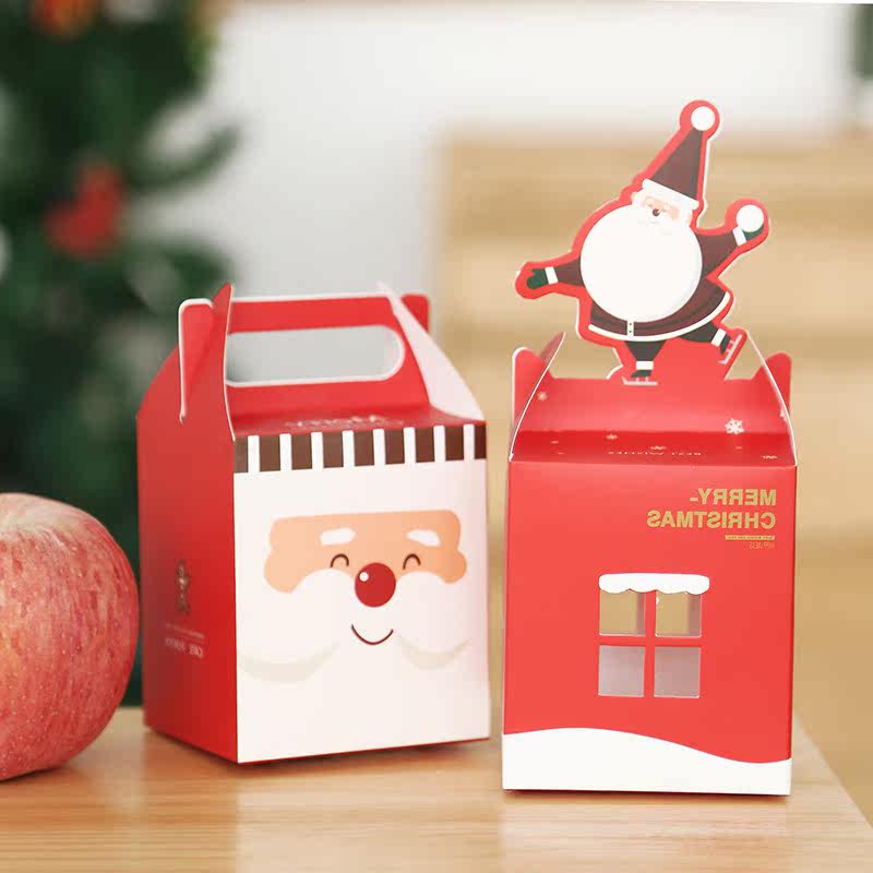 圣诞节苹果礼盒_可爱卡通圣诞节折叠苹果盒礼物盒 立体式卡通折叠礼盒