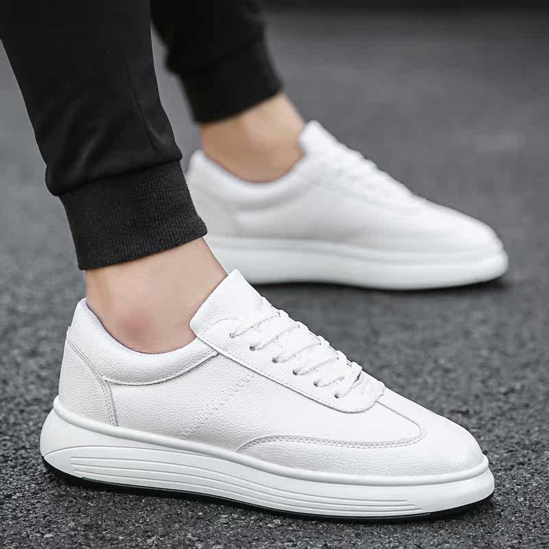 时尚学生百搭小白鞋les帅t小码林弯弯情侣休闲厚底松糕板鞋子优惠券