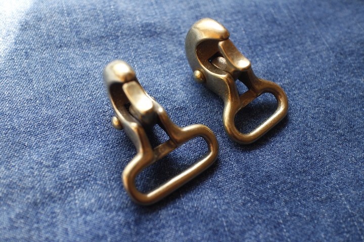 日本进口 黄铜鹰嘴挂钩 包袋纯铜茄子钩(18mm/24mm)