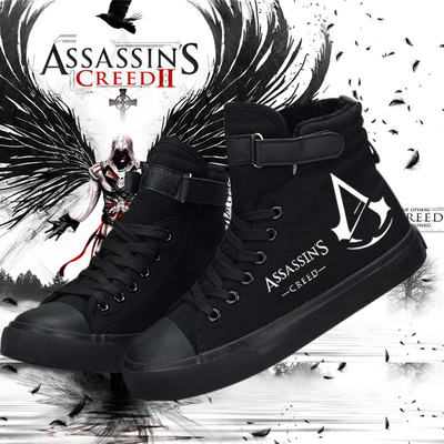 动漫鞋子男女刺客信条起源 周边韩版帆布鞋高帮板鞋平底刺客信条7