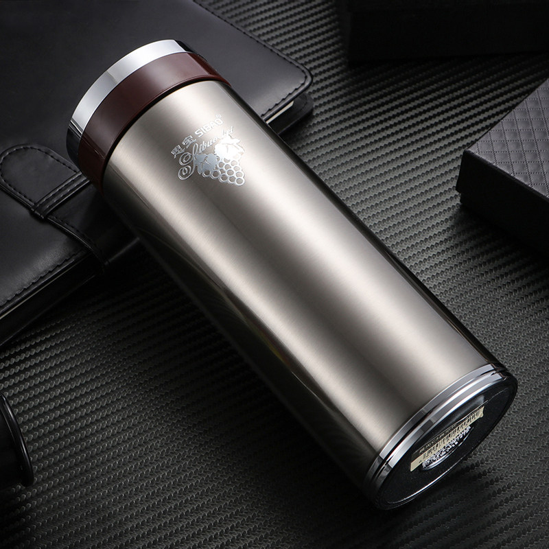 思宝保温杯正品晨光c3不锈钢真空茶杯男商务大容量泡茶水杯480ml_7折