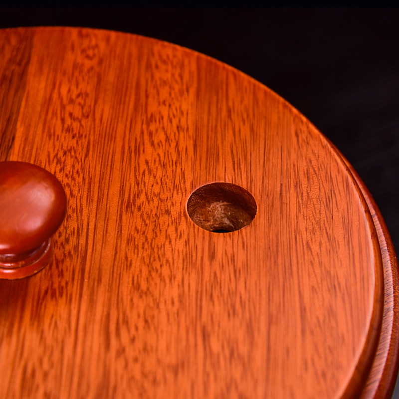 唐春花梨实木茶桶家用茶渣桶茶盘排水式方形垃圾桶茶道配件茶叶桶