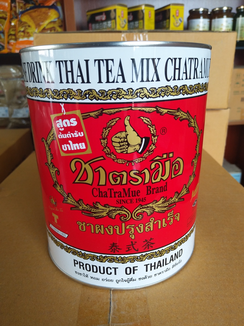 红茶粉_泰国原装进口手牌手标泰式红茶粉450g罐装奶茶甜品原料包邮