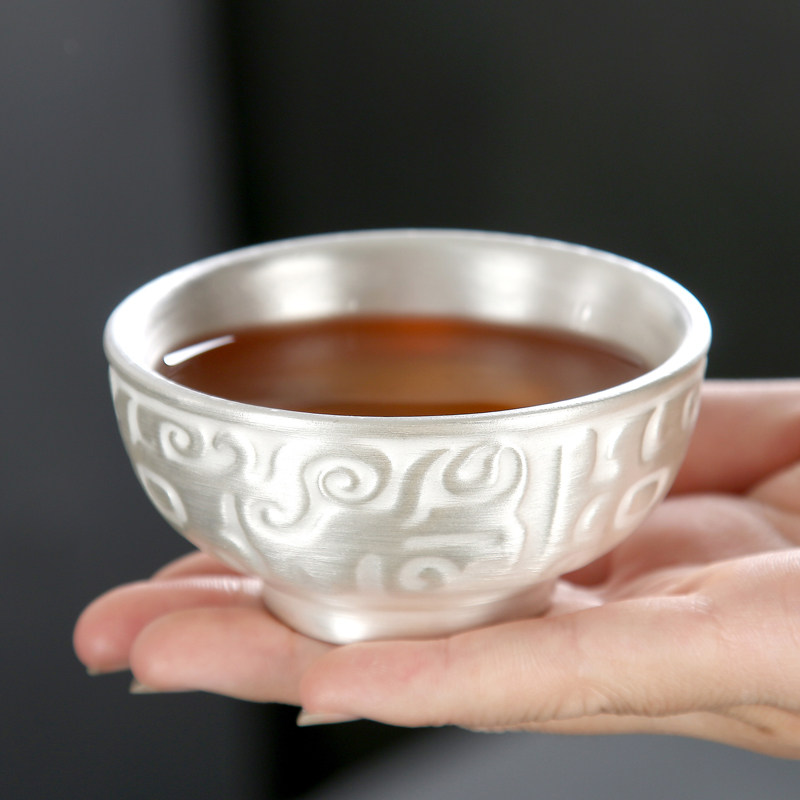 特价镶银茶杯