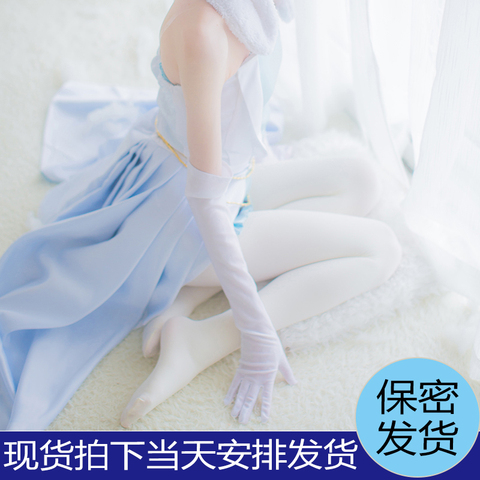 库喵儿の少女梦想店铺:日系天鹅绒连裤袜黑丝白丝袜子高筒伪娘性感