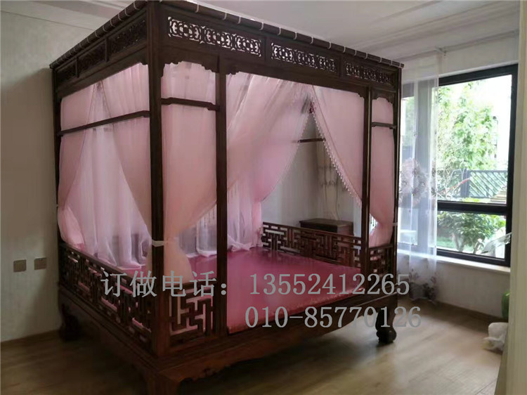 特价架子床蚊帐_定做适合仿古床 蚊帐 古典架子床蚊帐 床幔 老挝