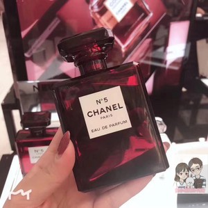 CHANEL香奈儿五号之水红色限量版N°5/NO.5 浓香水香氛柑橘100ML