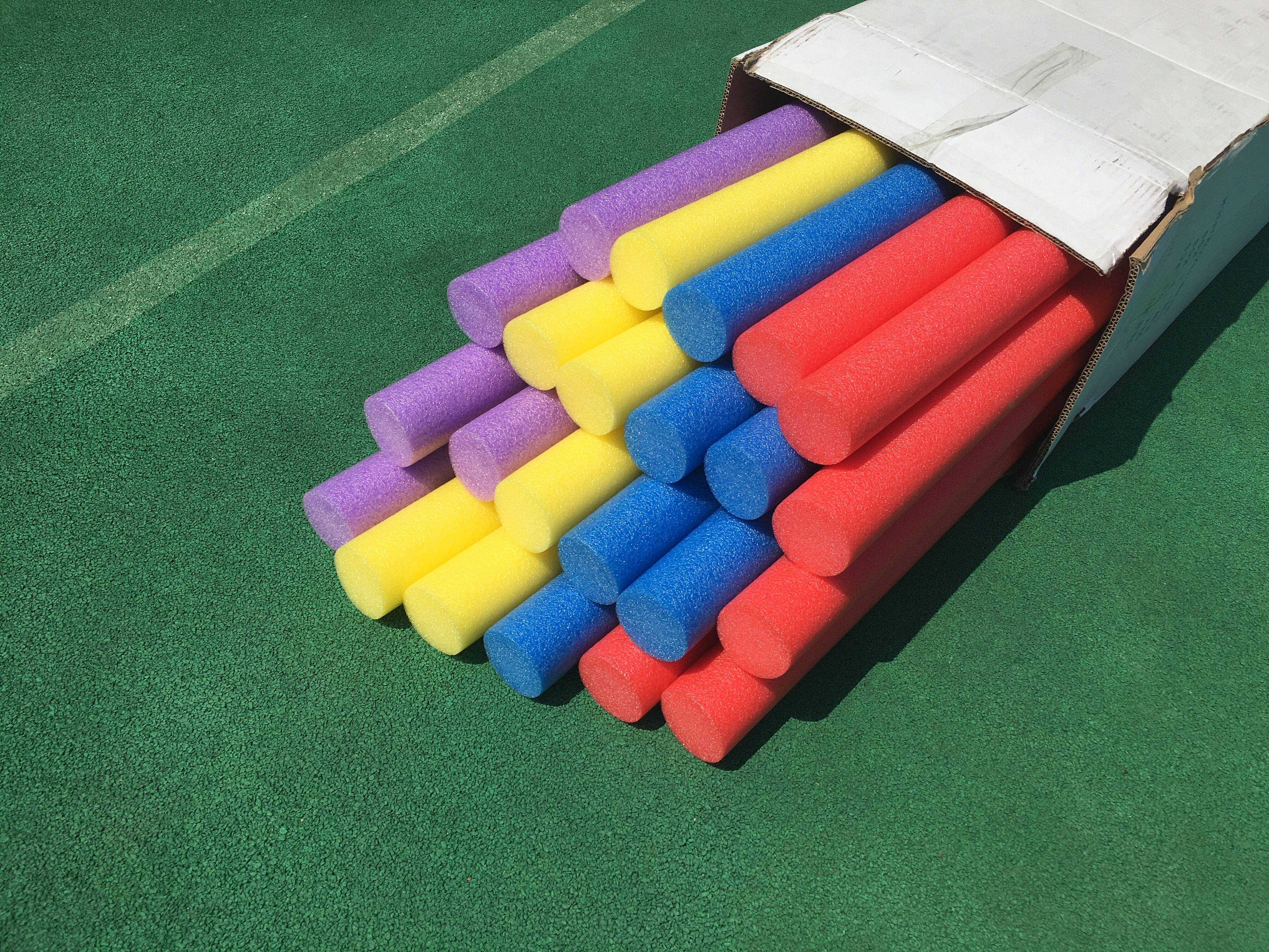 实心幼儿园体操海绵棒环泡沫面条彩色棍软棒儿童玩具亲子游戏棒优惠券