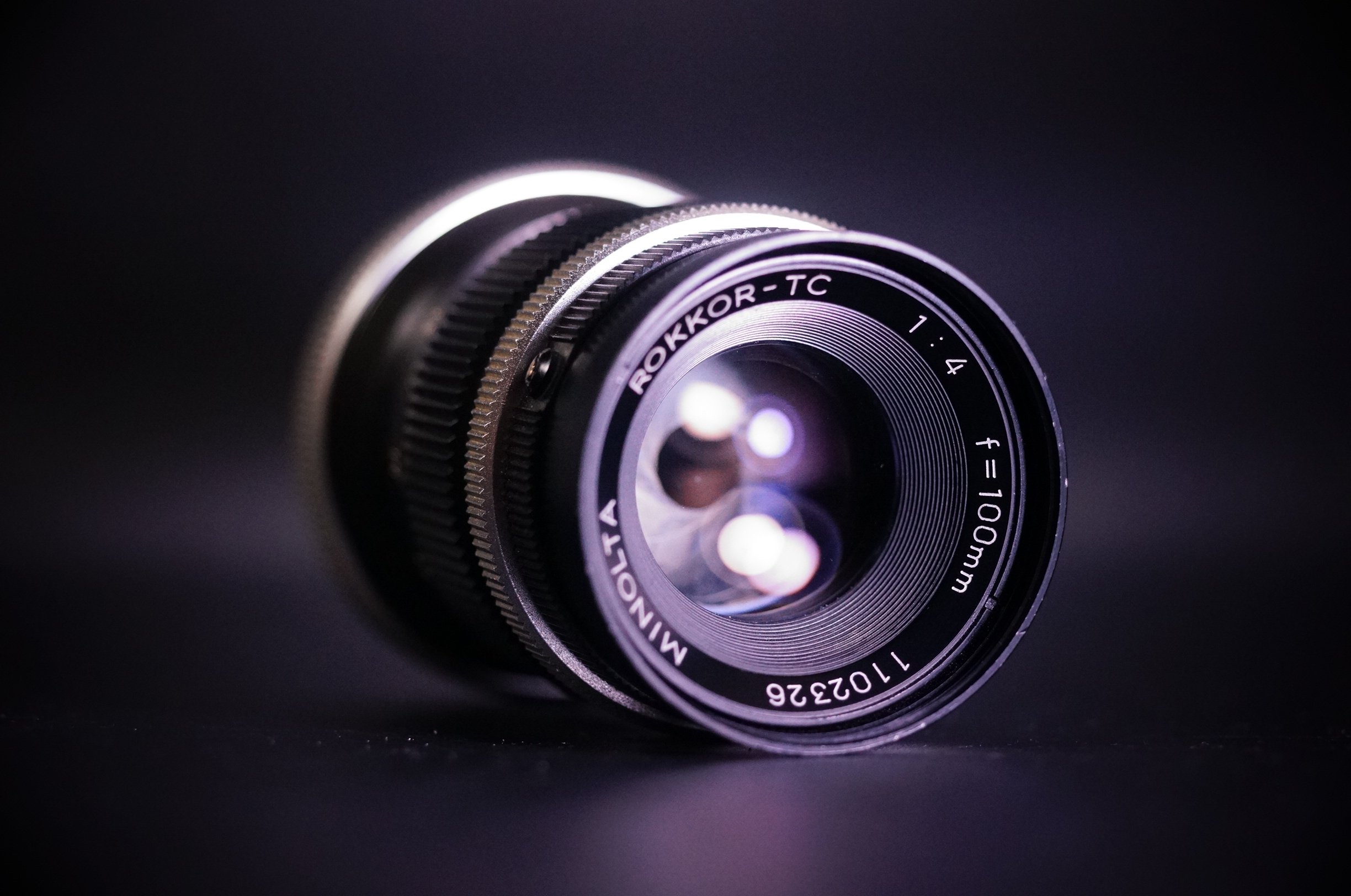 美能达minolta金属手动人像定焦镜头tc100/4柔焦镜a7nex m4/3转接