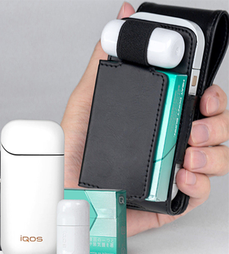 热销日本电子烟iqos三代_日本iqos保护套收纳盒电子烟皮套便携二代三
