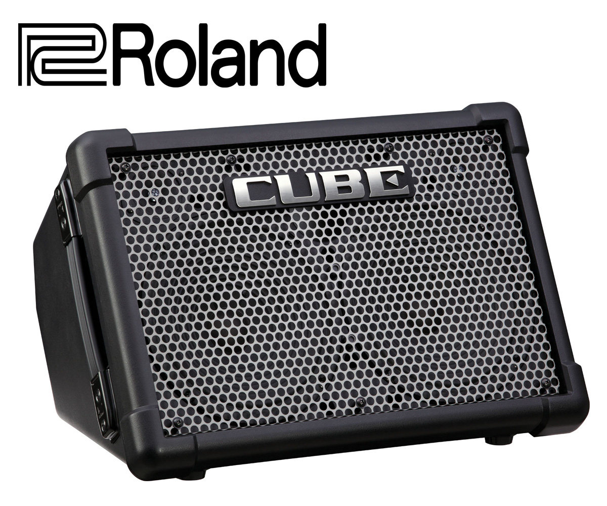 罗兰roland cube-street ex 可电池便携立体声音箱