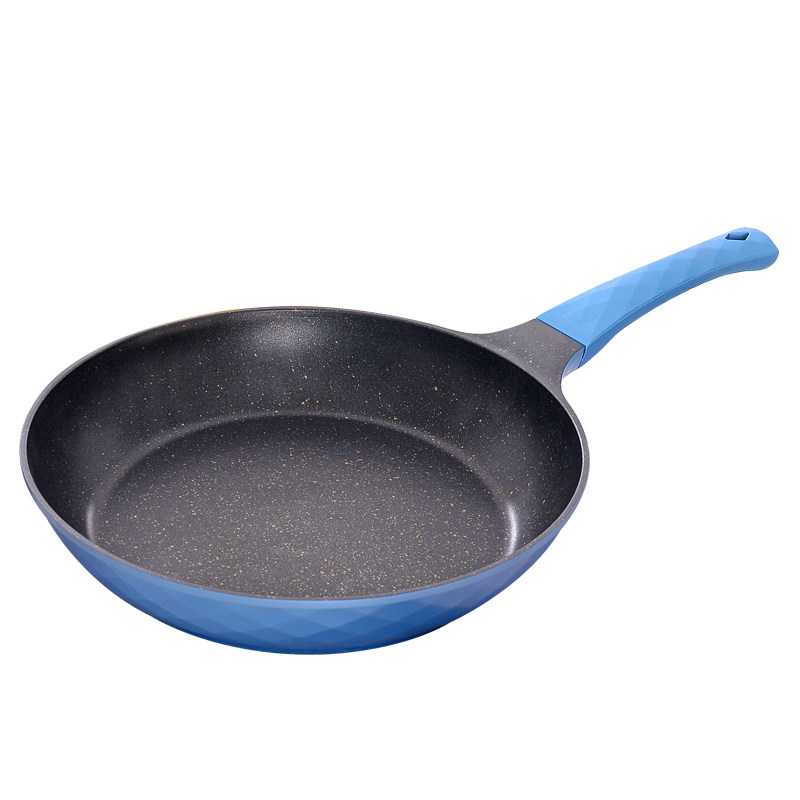 韩国黄金麦饭石煎锅无油烟家用平底锅不粘小炒煎锅电磁炉燃气通用