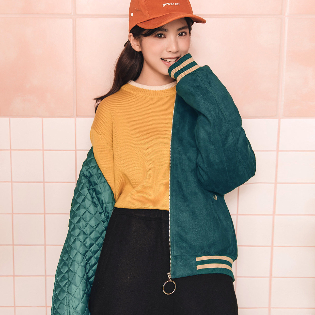 厚外套女春秋加厚韩版bf宽松学生ins外套女复古长袖学院风棒球服