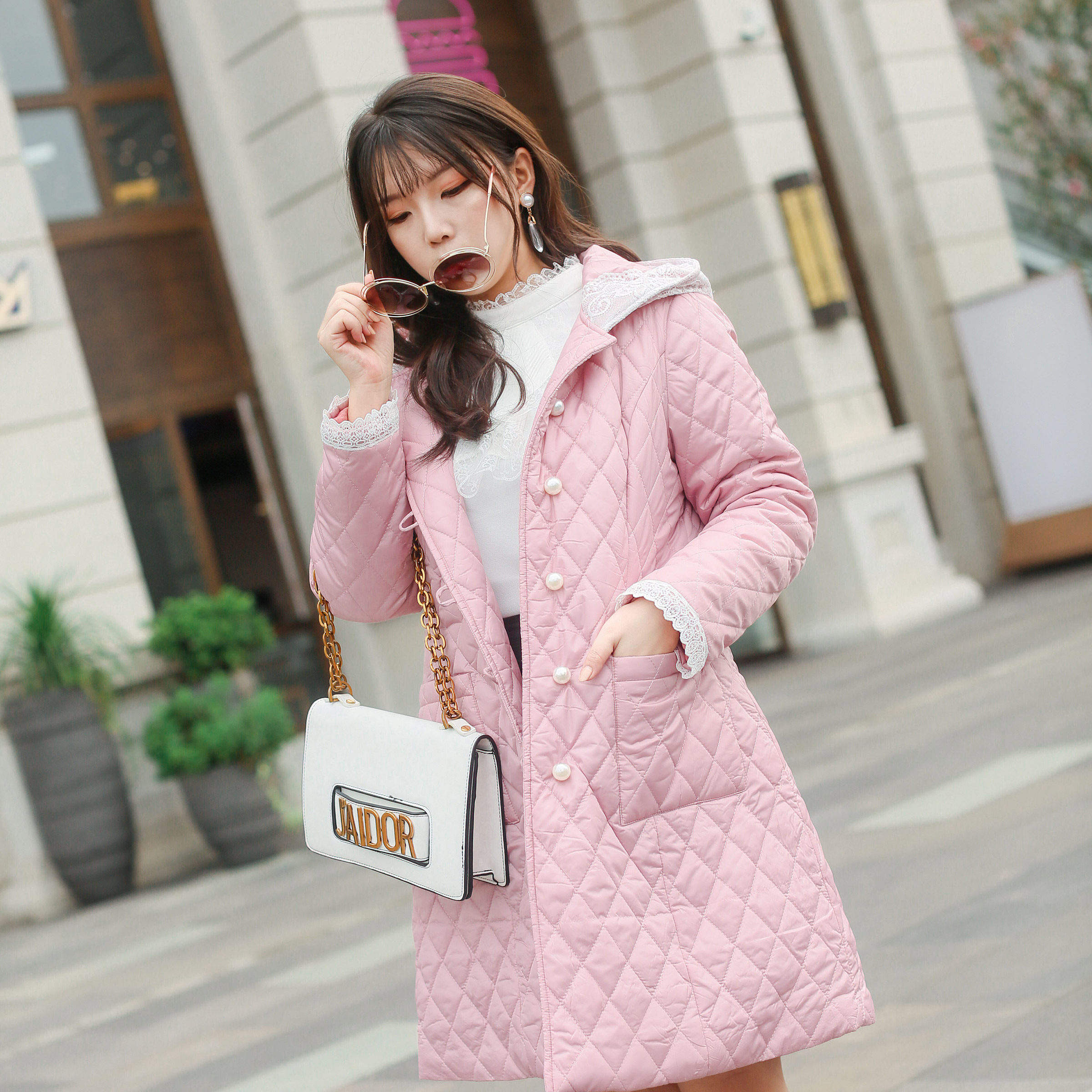 大码女装棉衣 显瘦_胖妹妹棉服大码女装冬装新款胖女人棉袄显瘦洋气