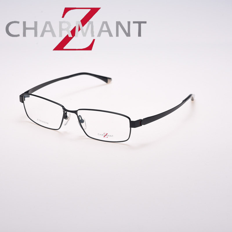 日本charmant/夏蒙眼镜架男 z钛超轻商务男士近视眼镜框男zt19831