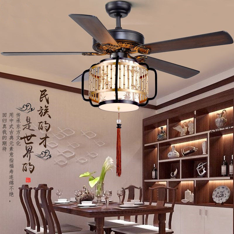 复古风扇吊灯 中国风