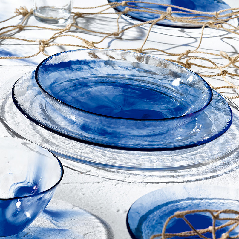 幽静蓝色系,清新海洋风格餐具来袭啦!