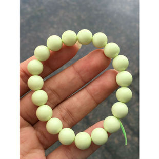 手链 单圈手链 双木林珠宝时尚流行澳洲进口天然柠檬松石约10mm