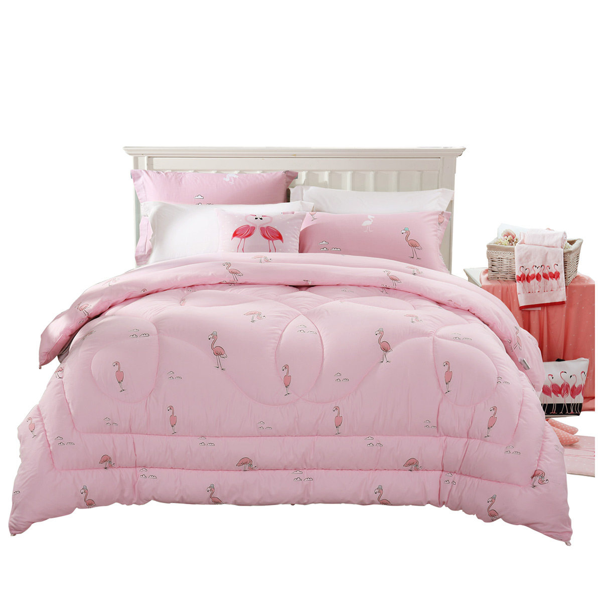 水星家纺 桑巴舞曲七孔春秋被 单双人春秋被子被芯 床