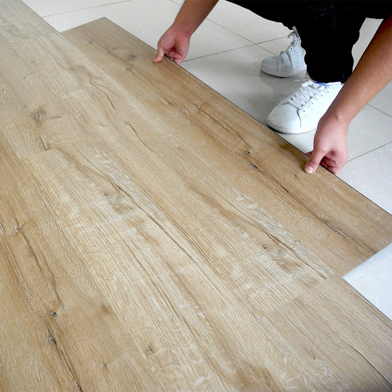 锁扣pvc地板革 石塑料地胶地板贴纸家用卧室加厚耐磨防水环保地板