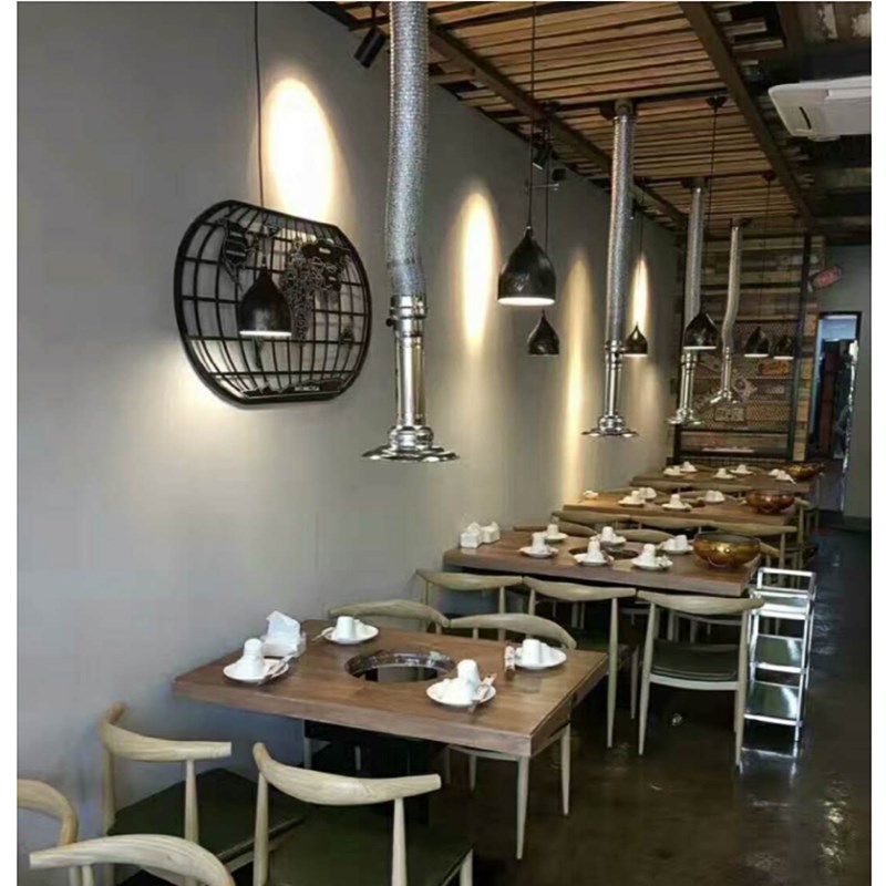 烧烤 抽烟机 商用_韩式烧烤排烟管火锅店上排烟伸缩吸烟罩炭火烤肉排