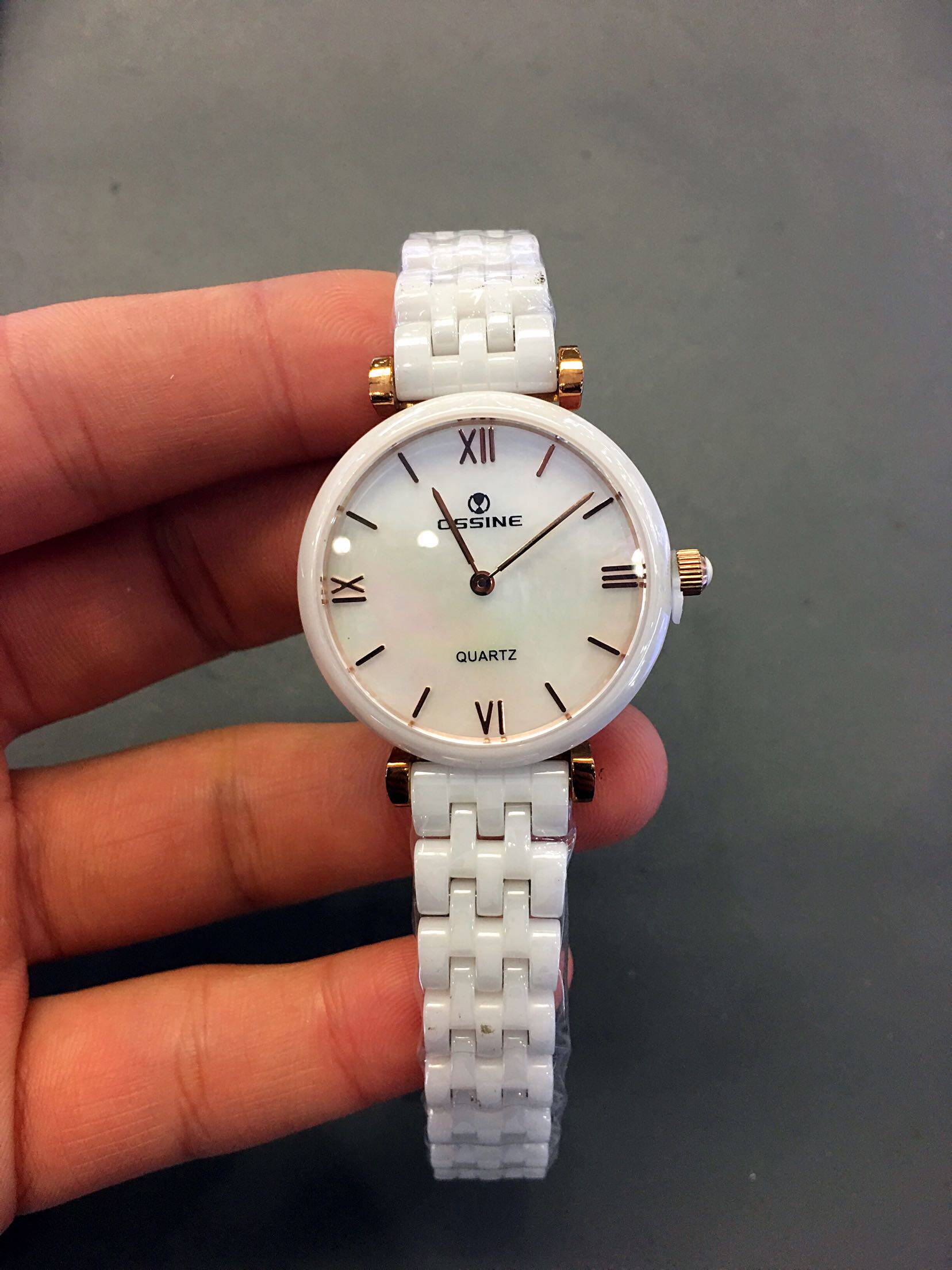 瑞士ossine欧西尼陶瓷女表 时尚简约 原装进口机芯手表5216