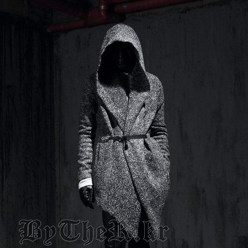 2015秋冬新款哥特式斗篷男装外套 韩版暗黑夜店潮男朋克毛呢大衣