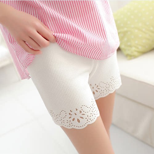 白色安全裤女 防走光